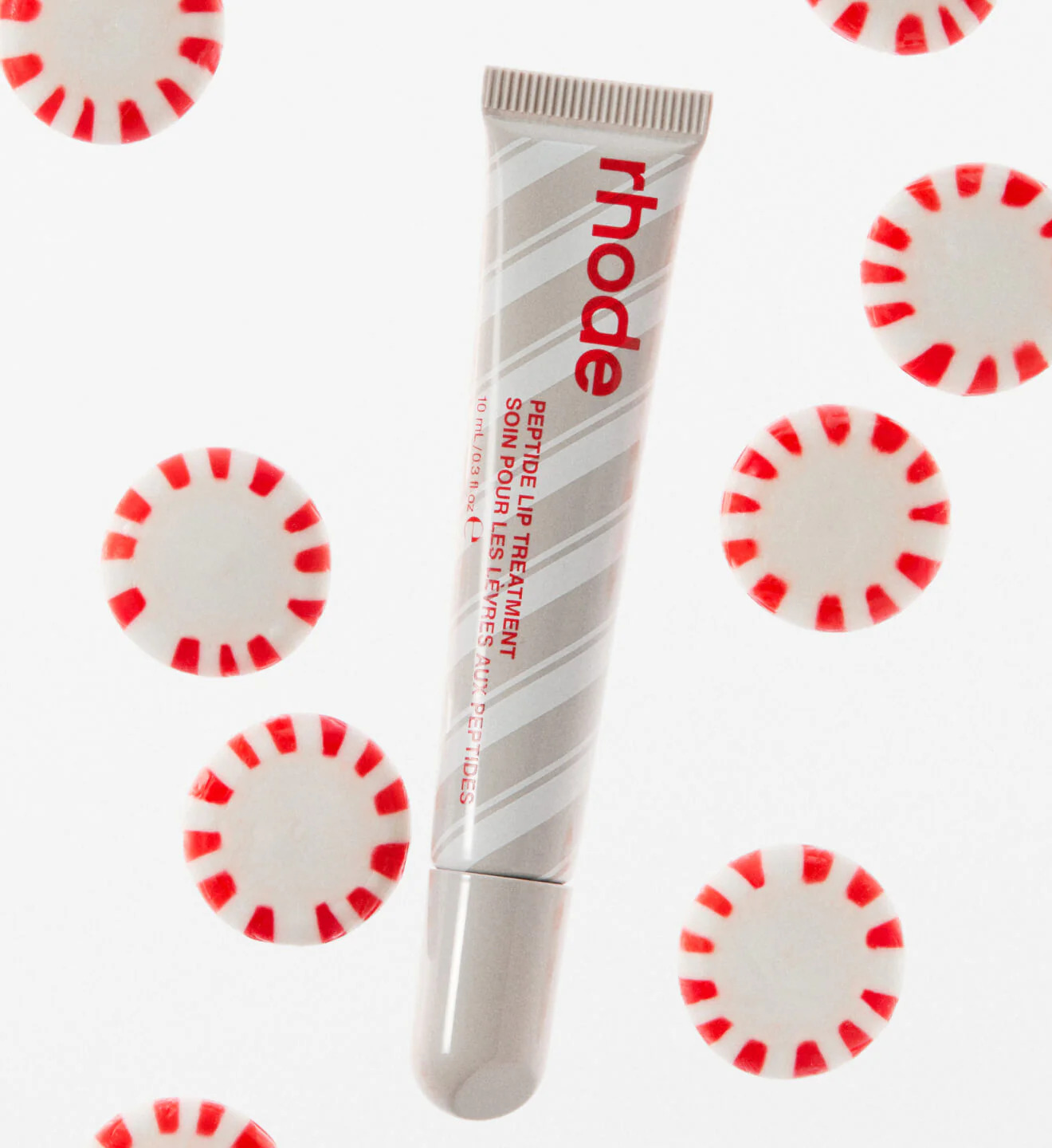 Лімітований ТІНТ-НОВИНКА для вуст М'ятна Глазур RHODE Peppermint Glaze Shimmery Clear Gloss Peptide Lip Tint Limited Edition Scent